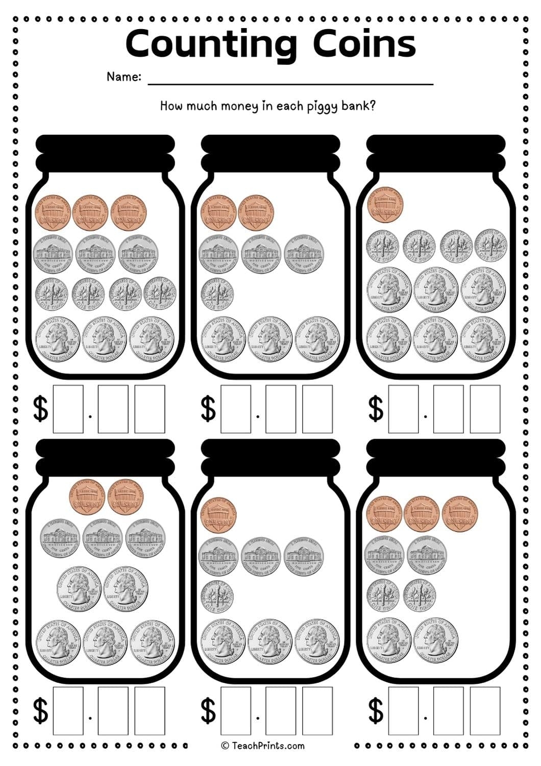 Money Worksheets For Kindergarten Free