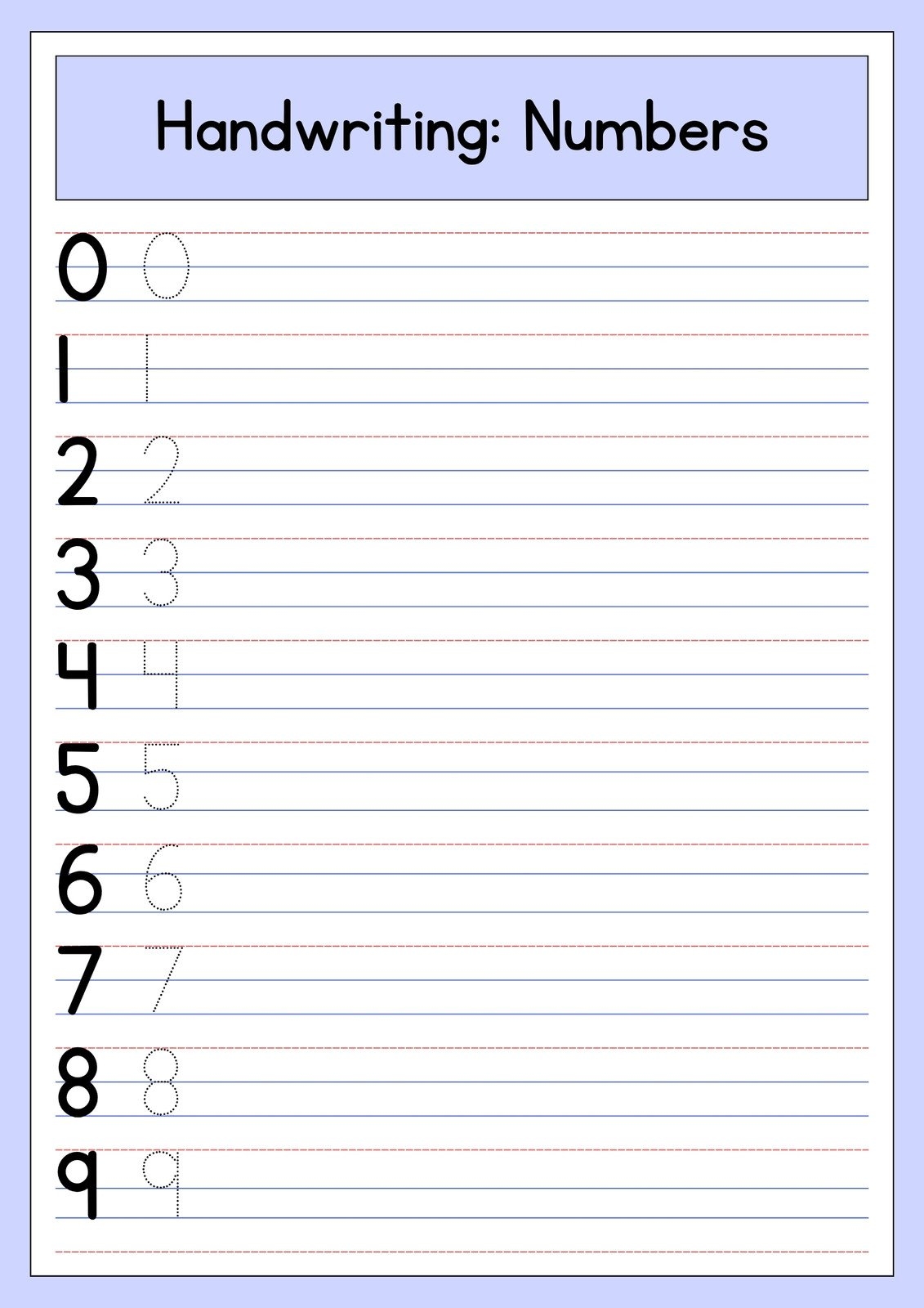 Pre Handwriting Worksheets Printable