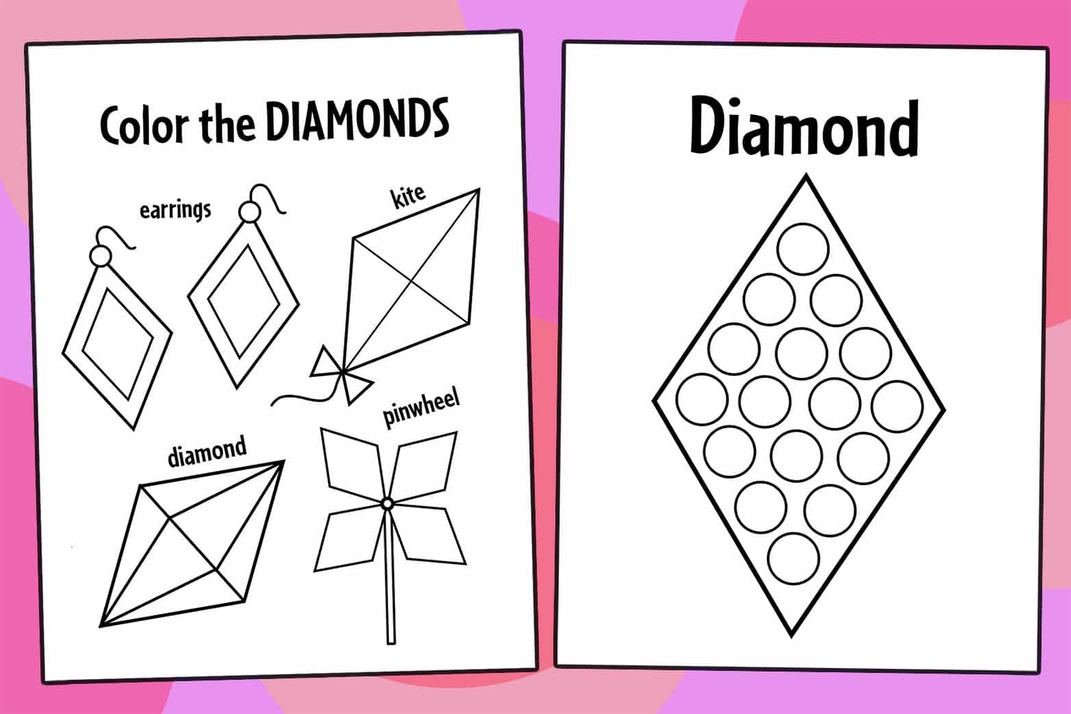 Printable Diamond Worksheet Printable Diamond Worksheet