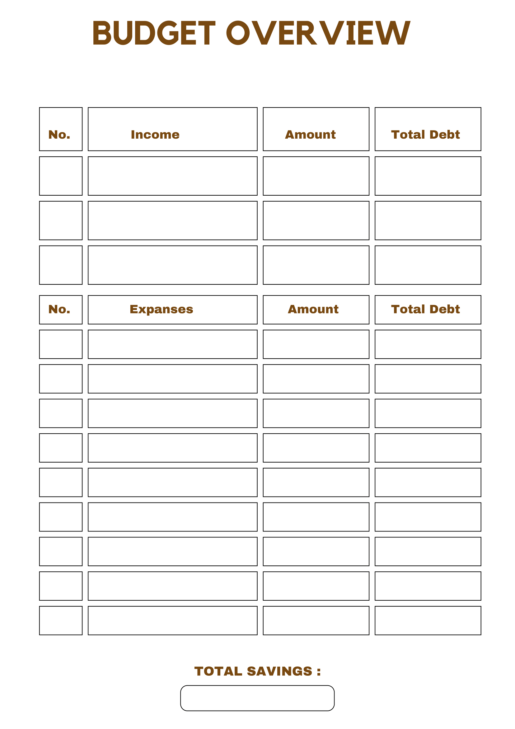 Free Download Printable Monthly Budget Planner PDF Templates Free Download Printable Monthly Budget Planner PDF Templates