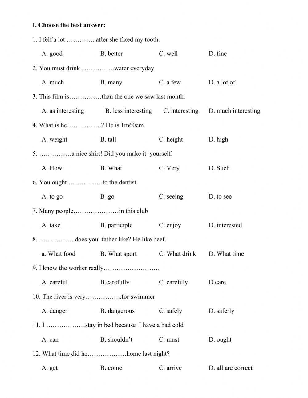 Free English Worksheet For Grade 7 Download Free English Worksheet For Grade 7 Png Images Free Worksheets On Clipart Library