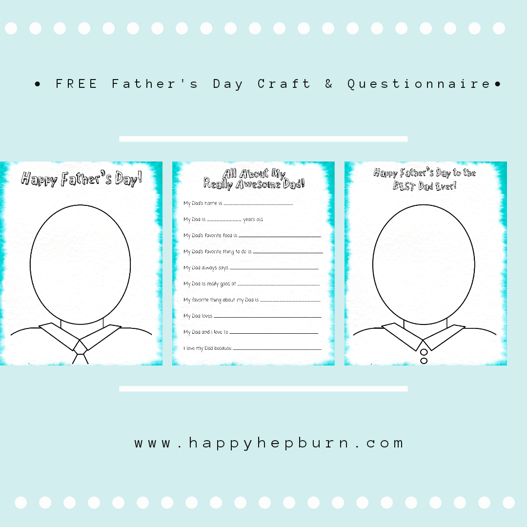 FREE Father s Day Craft Printable Happy Hepburn