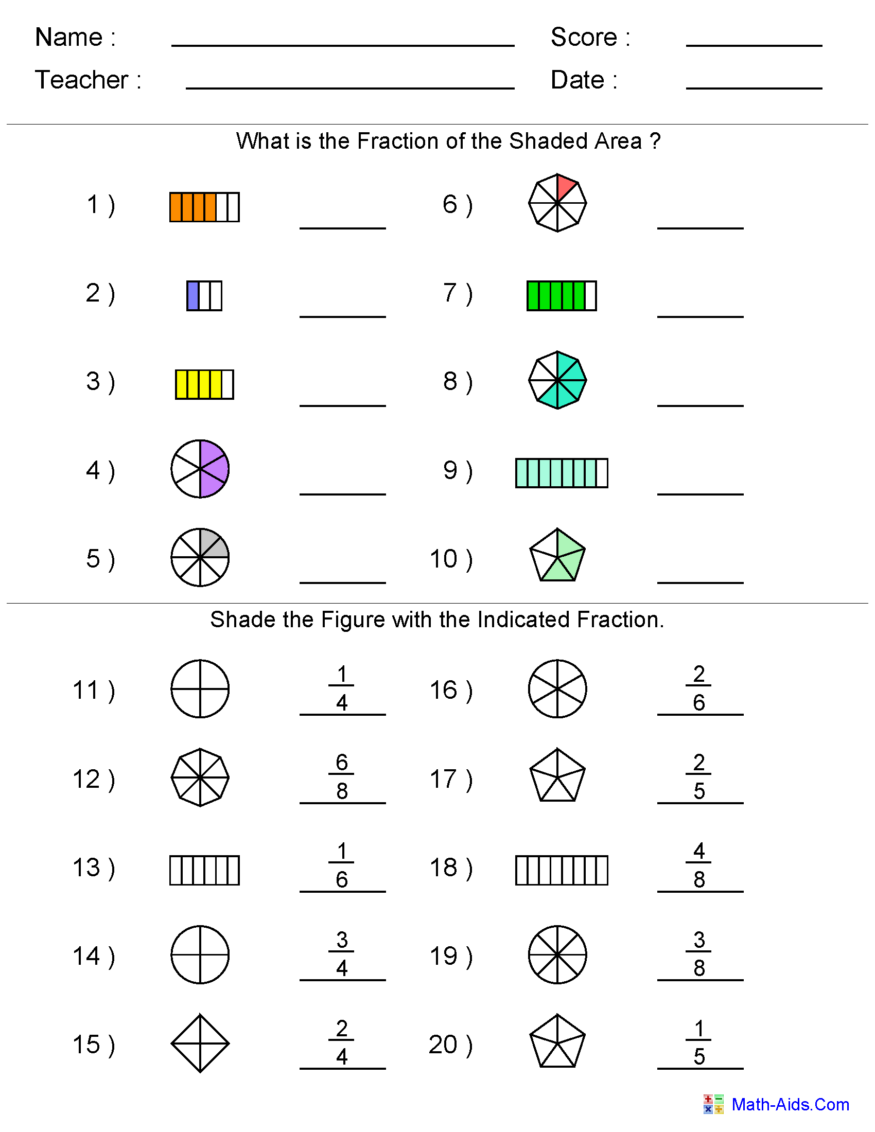 Free Fraction Worksheet For Grade 4 Download Free Fraction Worksheet For Grade 4 Png Images Free Worksheets On Clipart Library