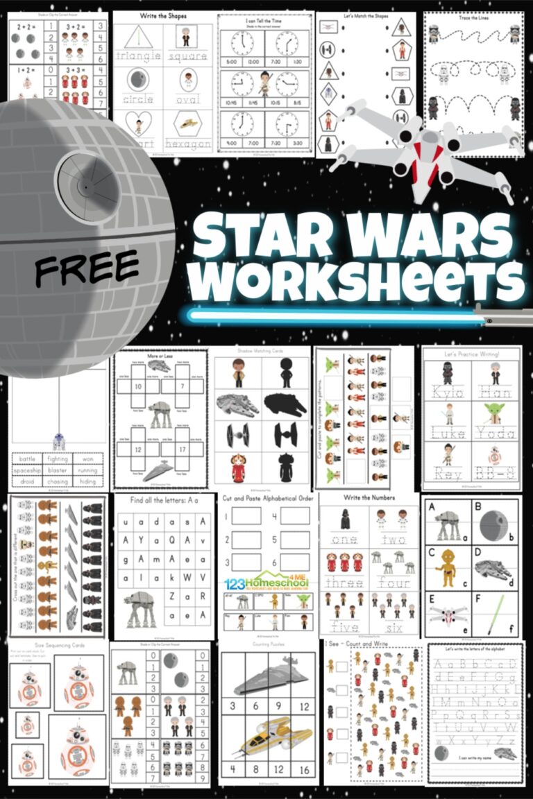FREE FREE Printable Star Wars Worksheets For Kids