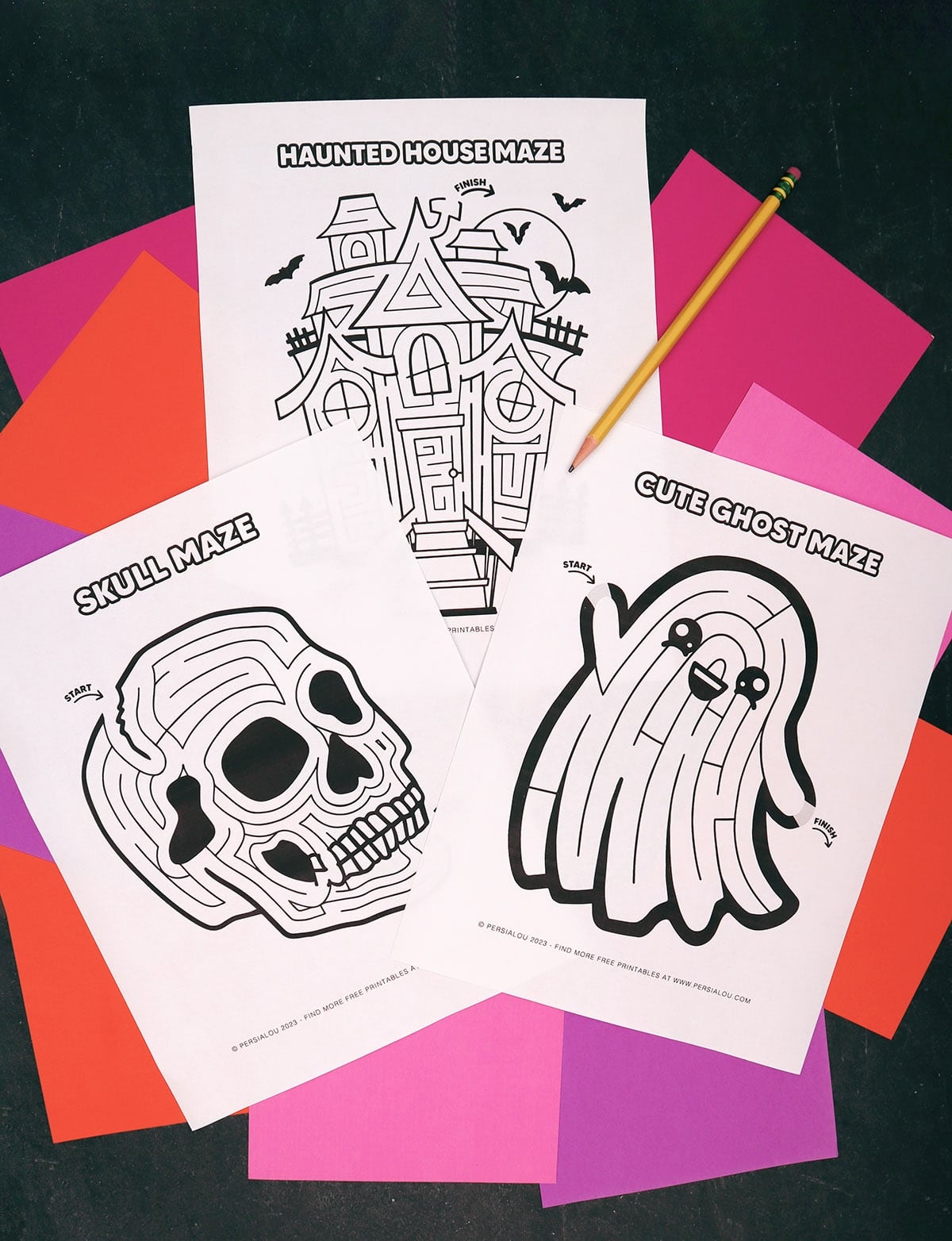 Free Halloween Printable Maze Worksheets For Kids And Adults Persia Lou Free Halloween Printable Maze Worksheets For Kids And Adults Persia Lou