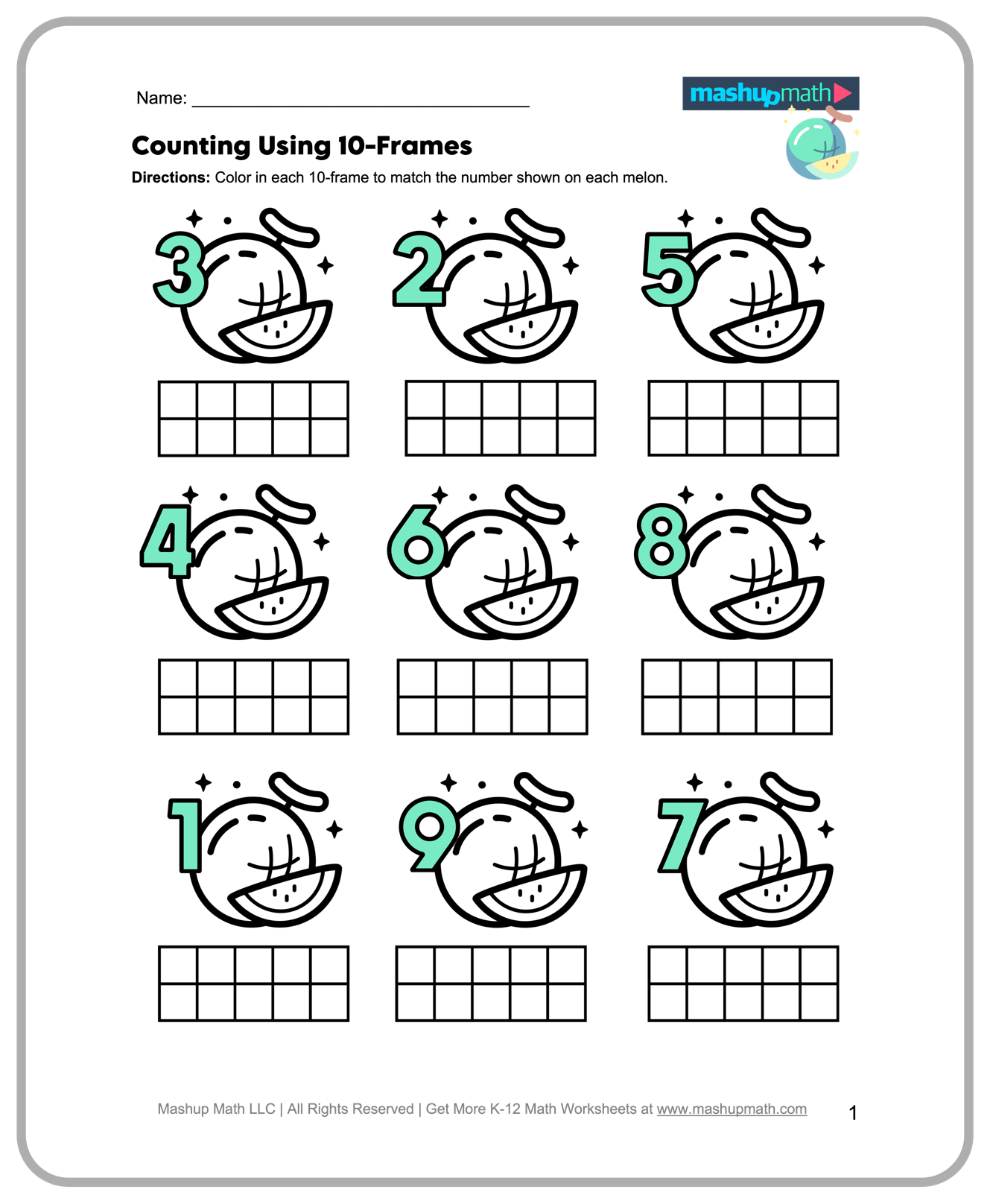 Free Kindergarten Math Worksheets Printable Mashup Math Free Kindergarten Math Worksheets Printable Mashup Math