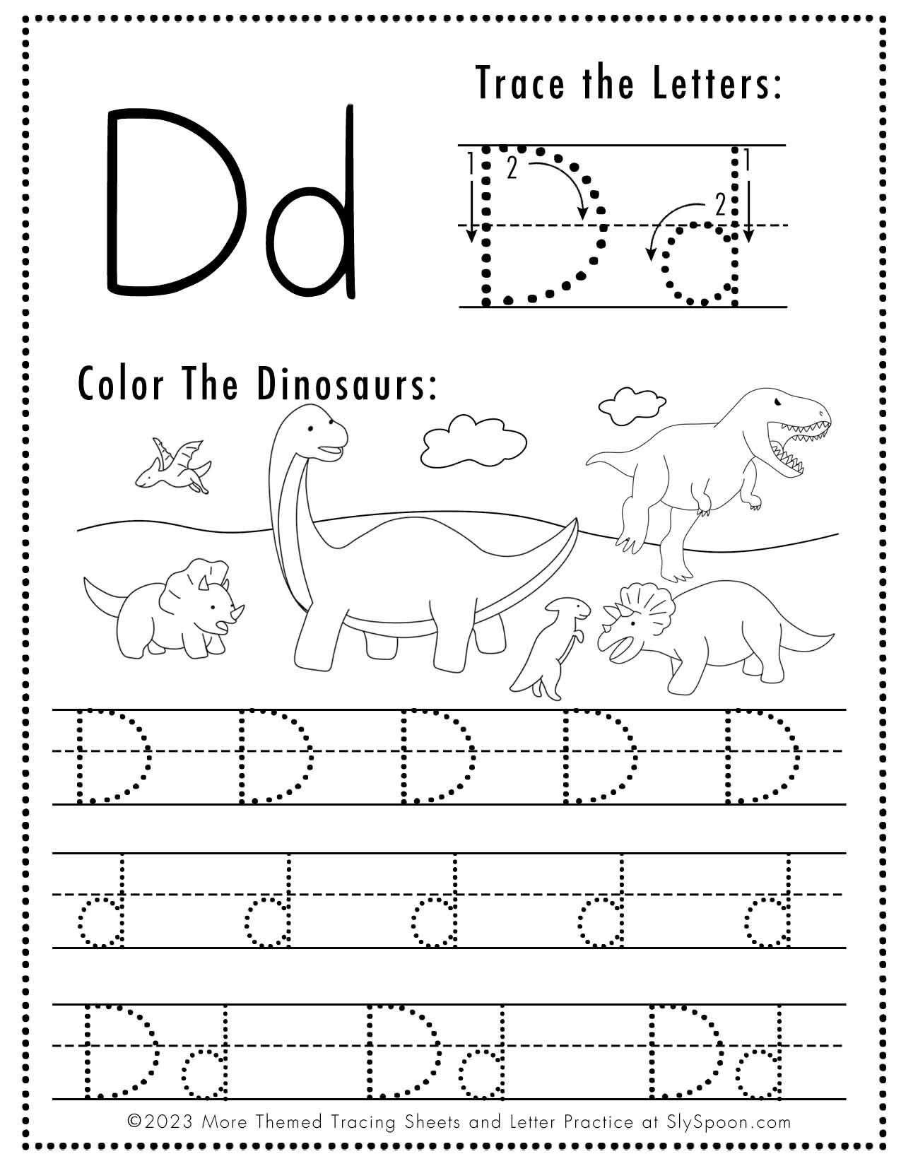 Free Printable D Worksheets Free Printable D Worksheets