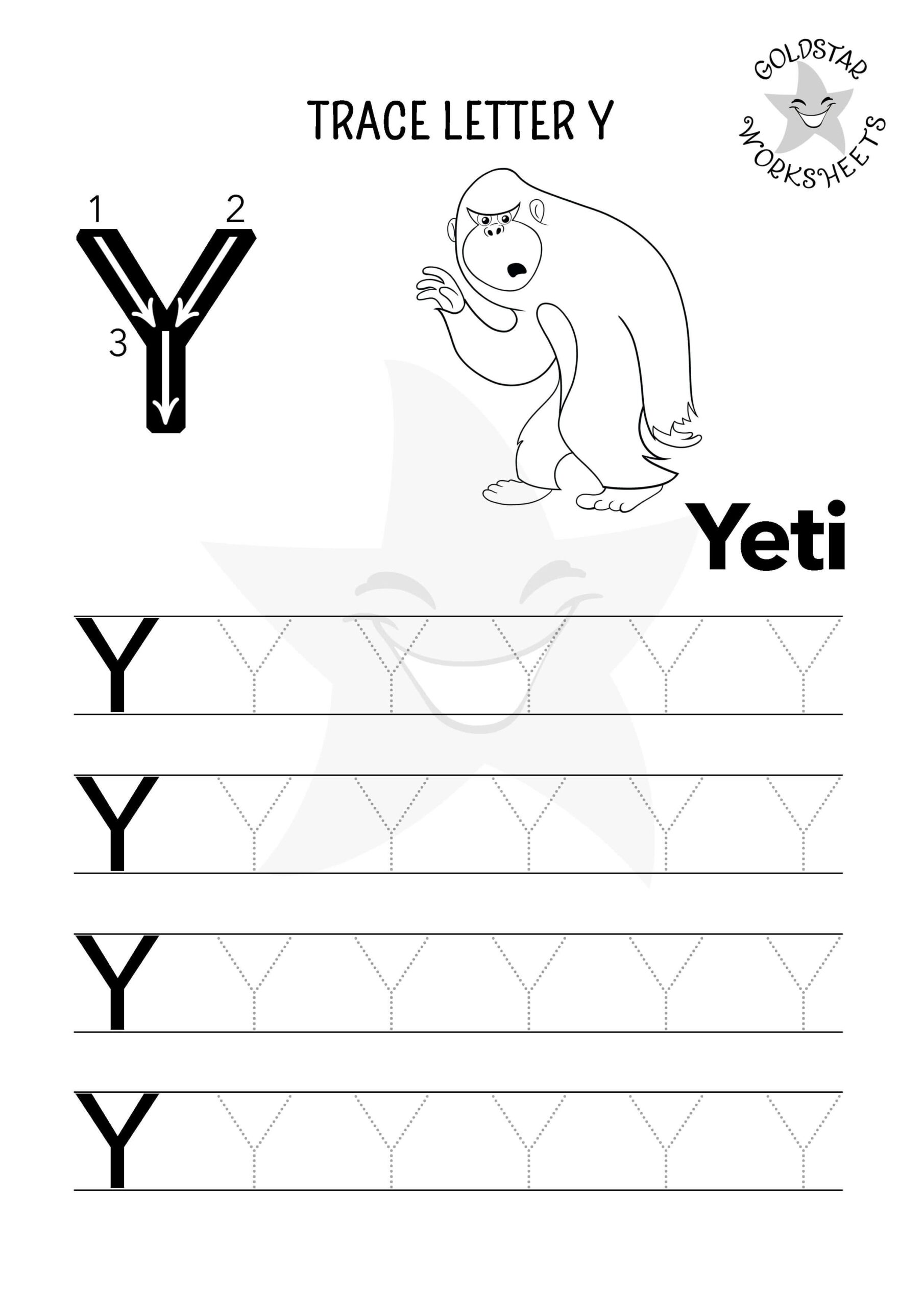 Free Letter Y Tracing Worksheets Yaks Make Preschool Learning Fun Free Letter Y Tracing Worksheets Yaks Make Preschool Learning Fun