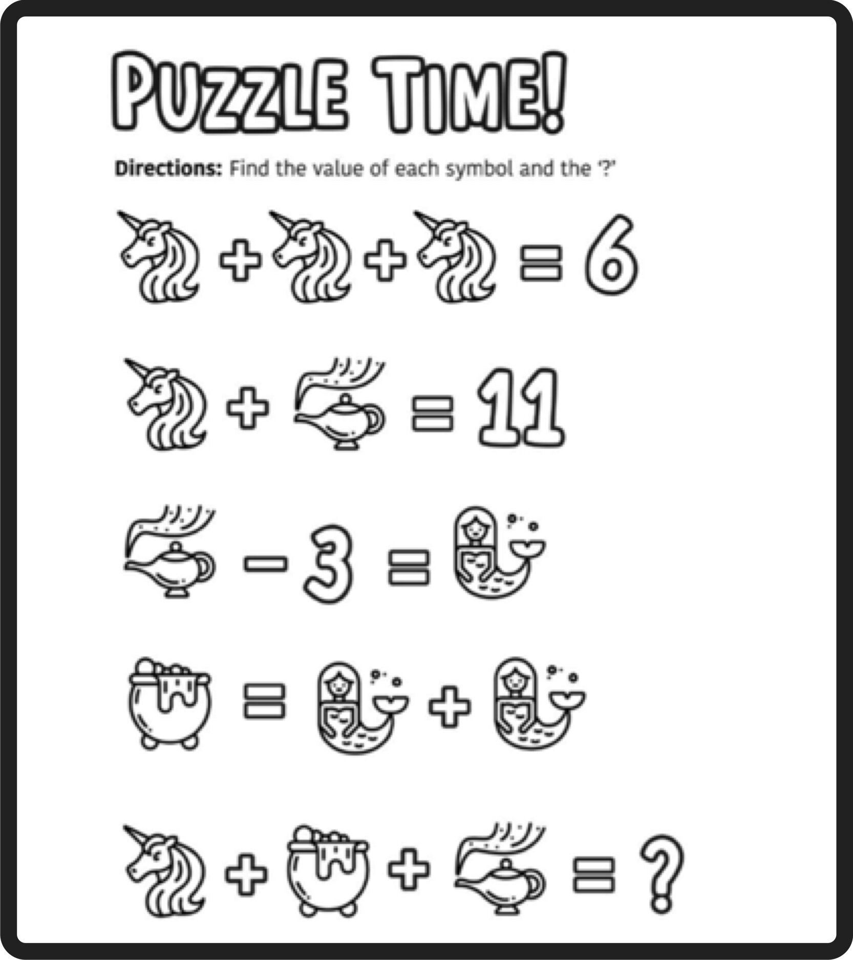 Math Riddles Worksheets Free Printable