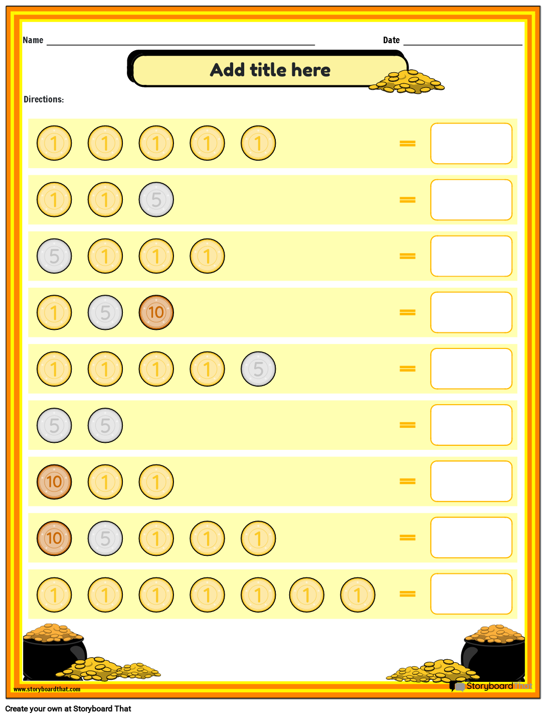 Preschool Money Worksheets And Printables