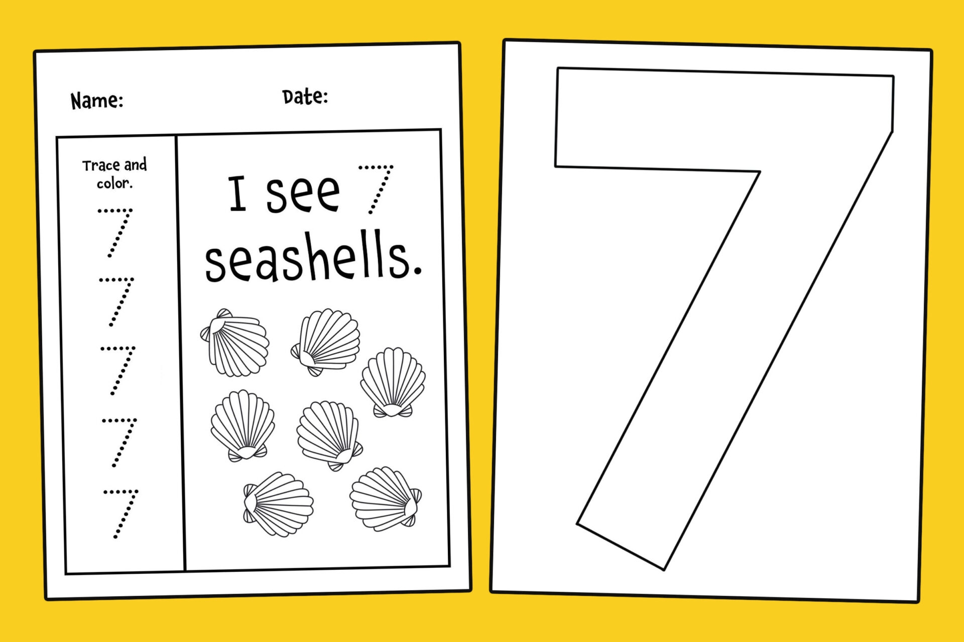 FREE Number 7 Worksheets For Preschool The Hollydog Blog FREE Number 7 Worksheets For Preschool The Hollydog Blog