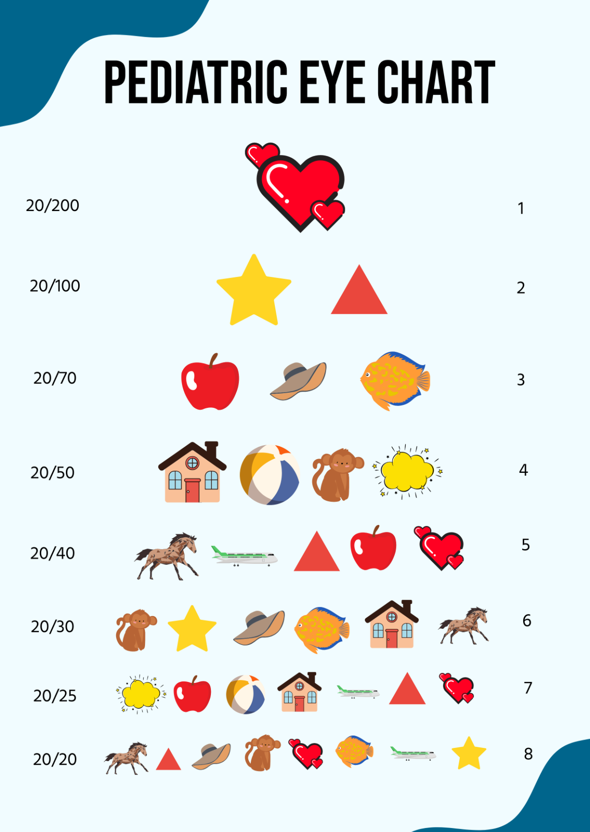 Printable Preschool Eye Chart Free Printable Preschool Eye Chart Free