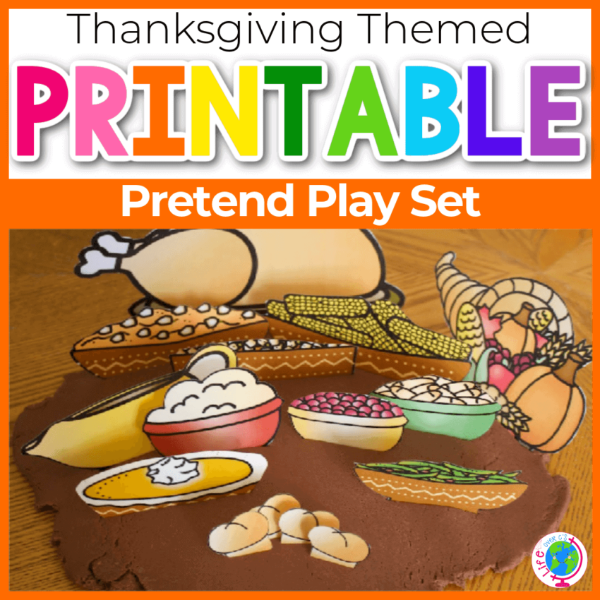 Free Play Dough Printable For Thanksgiving