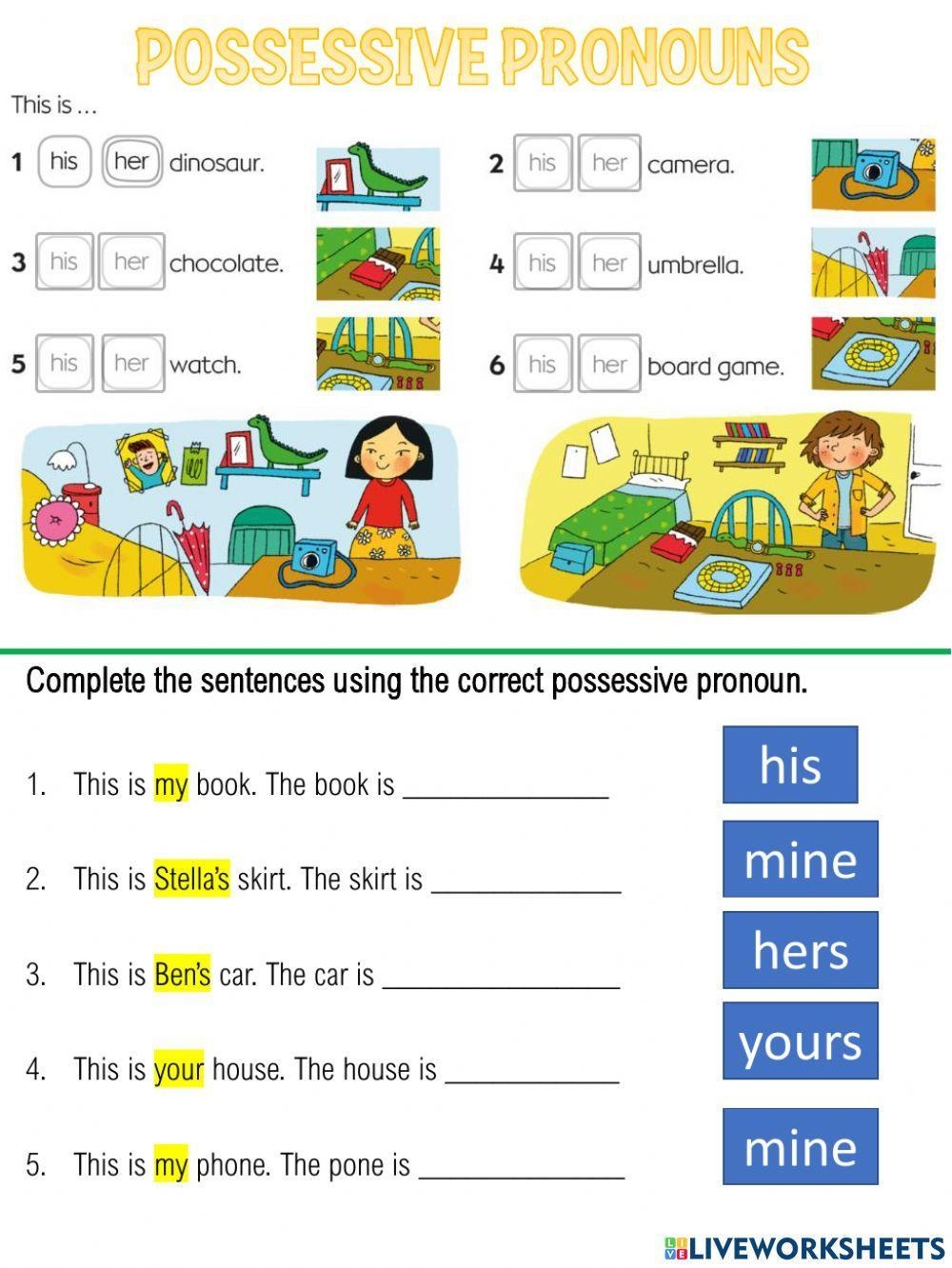 Free Possessive Pronoun Worksheet 3rd Grade Download Free Possessive Pronoun Worksheet 3rd Grade Png Images Free Worksheets On Clipart Library