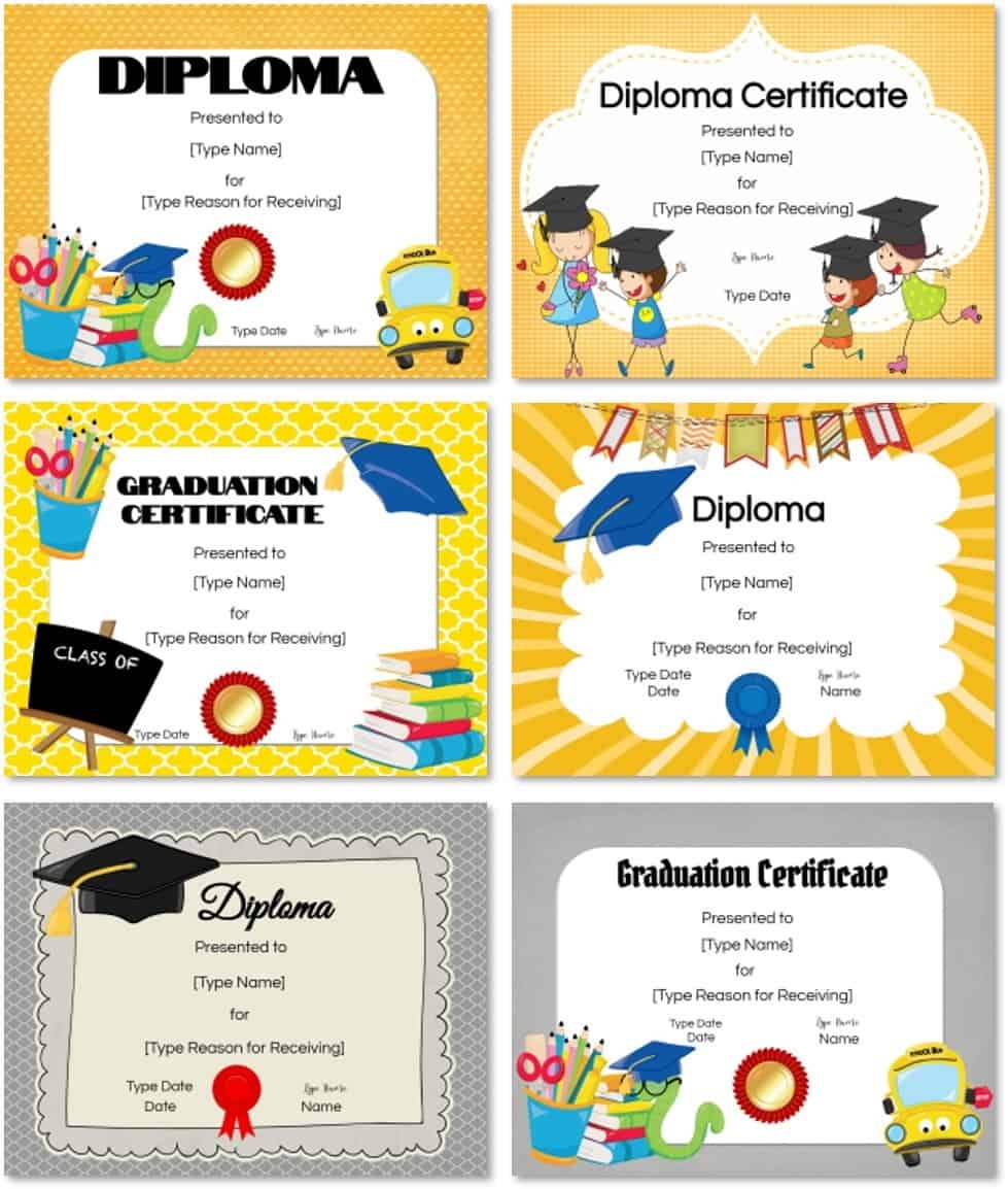 Preschool Certificates Printable