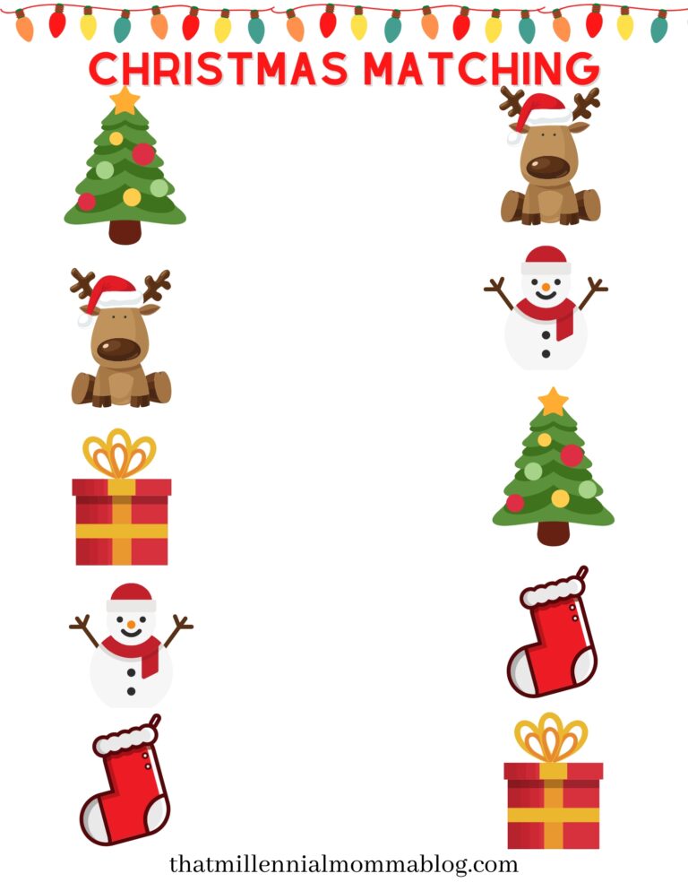 Free Preschool Holiday Printables That Millennial Momma