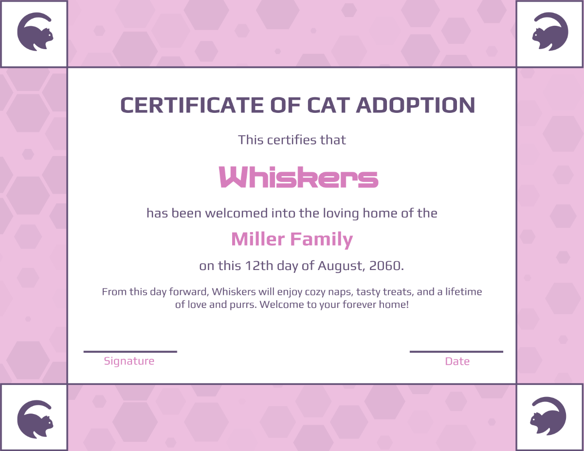 Free Printable Adoption Certificate Templates To Customize Online