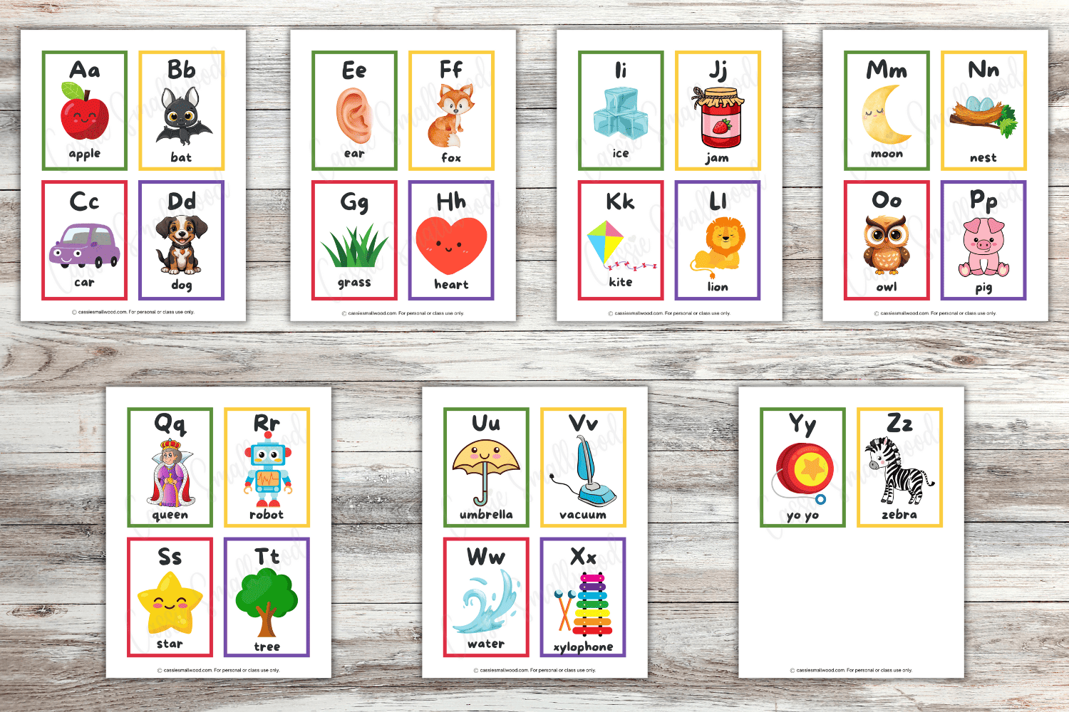 Preschool Flashcards Printable Preschool Flashcards Printable