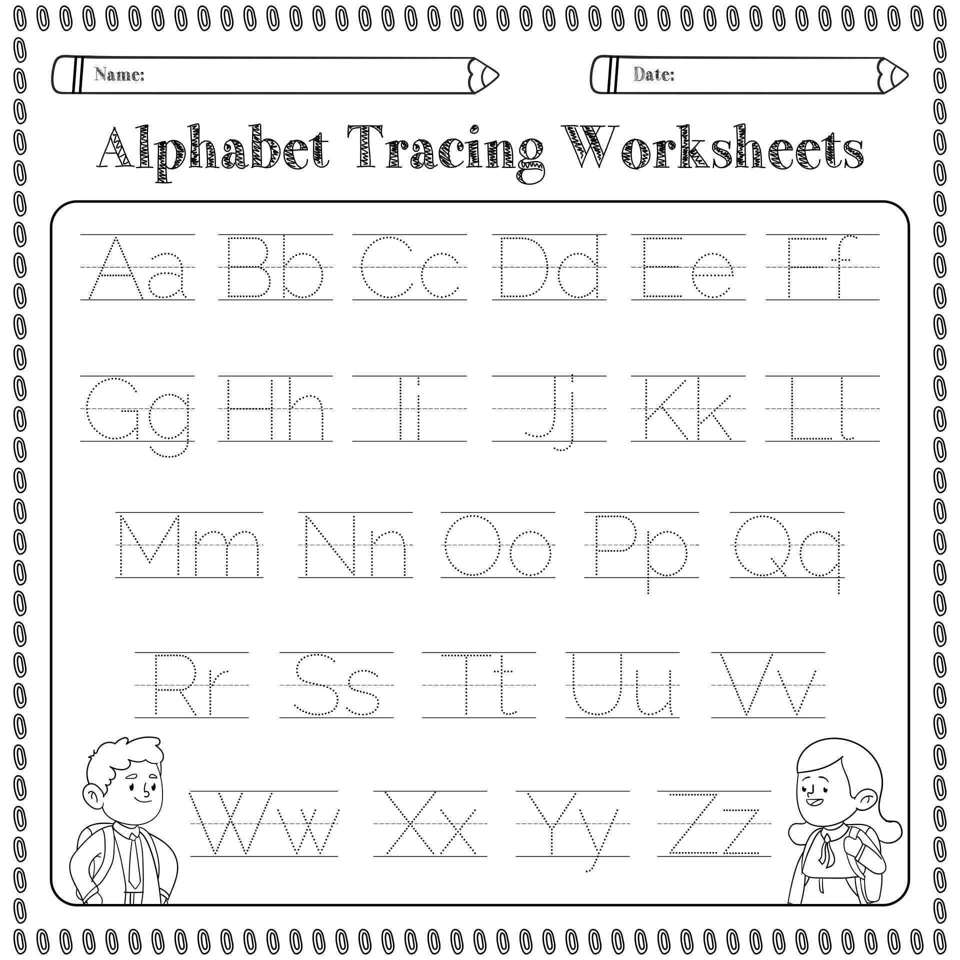 Alphabet Worksheets Preschool Printables