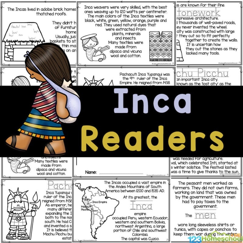 Free Printable Ancient Incan Empire Reader For Kids Free Printable Ancient Incan Empire Reader For Kids