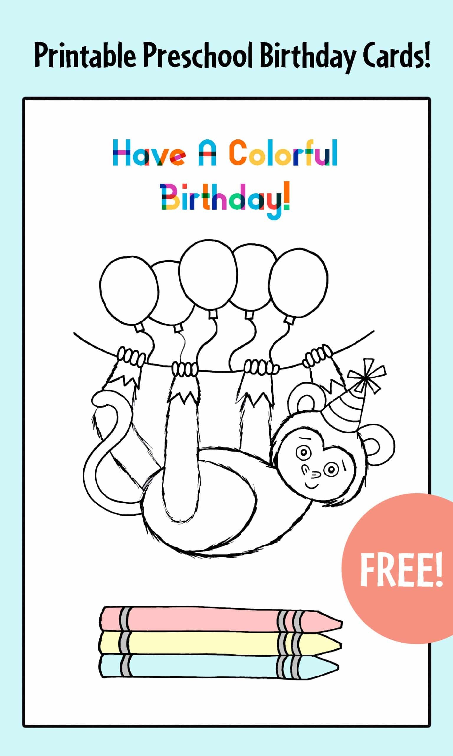Free Printable Birthday Cards For Preschool The Hollydog Blog Free Printable Birthday Cards For Preschool The Hollydog Blog