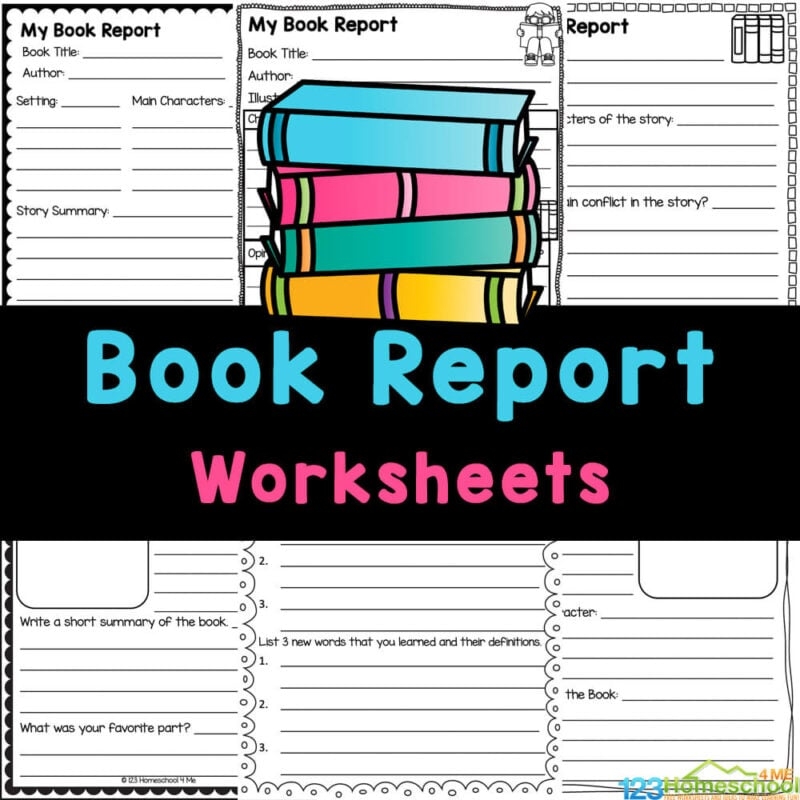FREE Printable Book Report Worksheets And Template Form FREE Printable Book Report Worksheets And Template Form