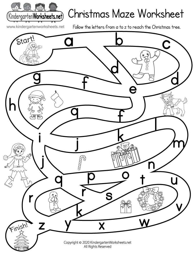 Free Printable Christmas Maze Worksheet Free Printable Christmas Maze Worksheet