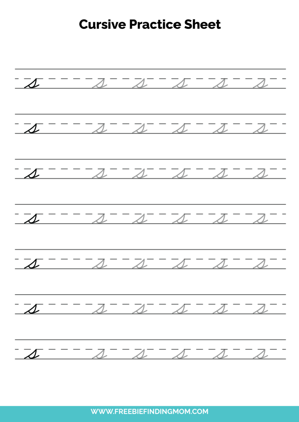 Free Printable Cursive Worksheets Free Printable Cursive Worksheets