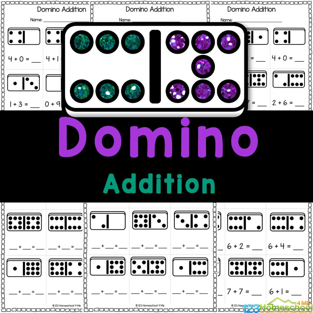 Free Printable Domino Math Worksheets Free Printable Domino Math Worksheets