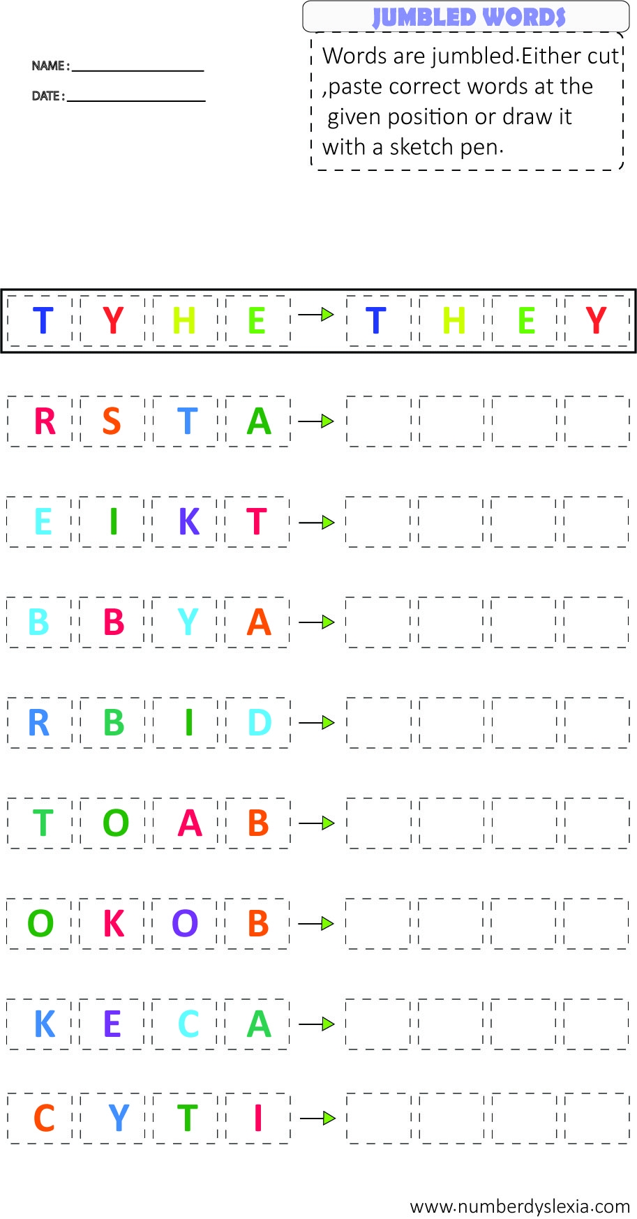 Free Printable Dyslexia Worksheets For Practice PDF Number Dyslexia