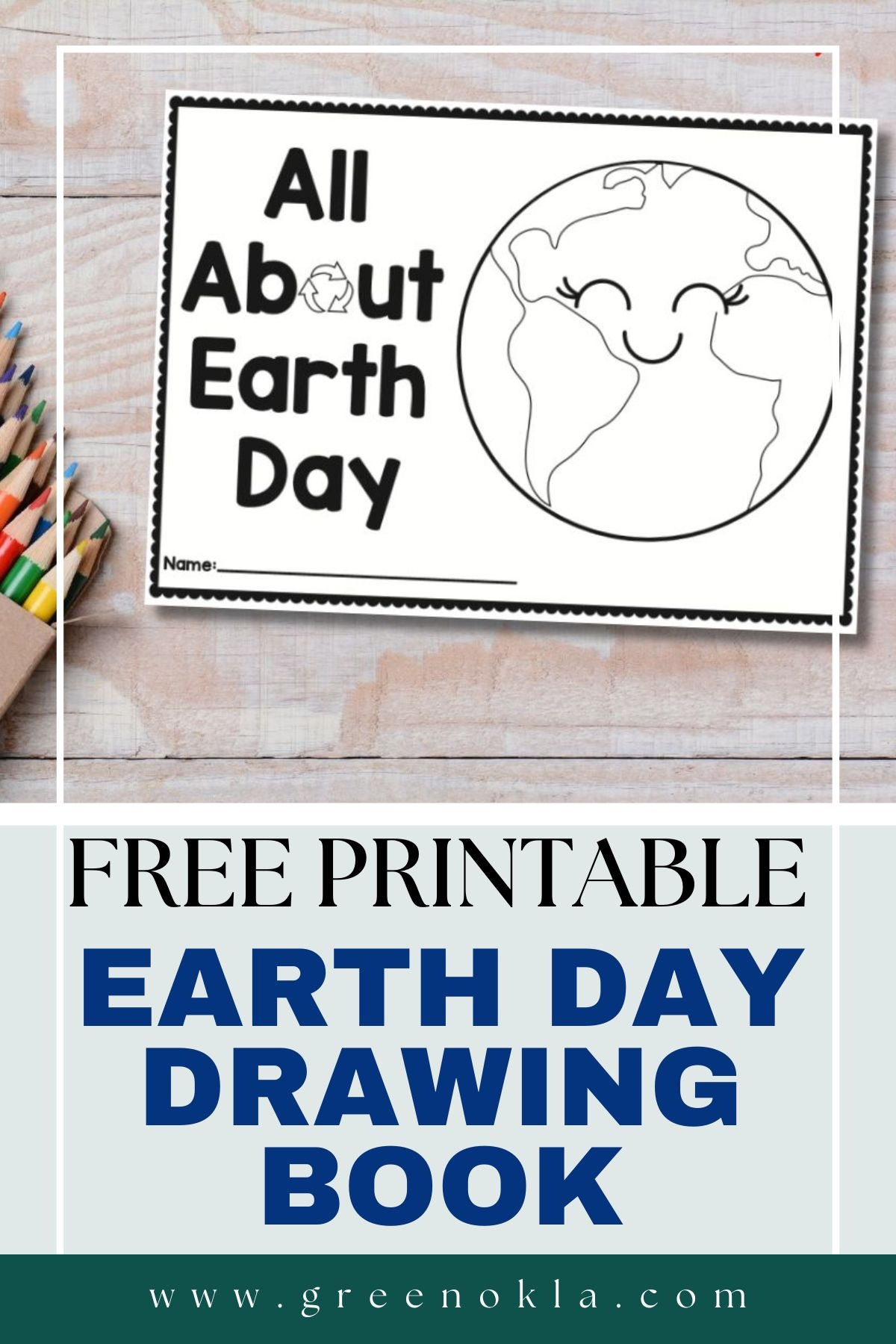 Free Printable Earth Day Drawing Book For Kids Green Oklahoma