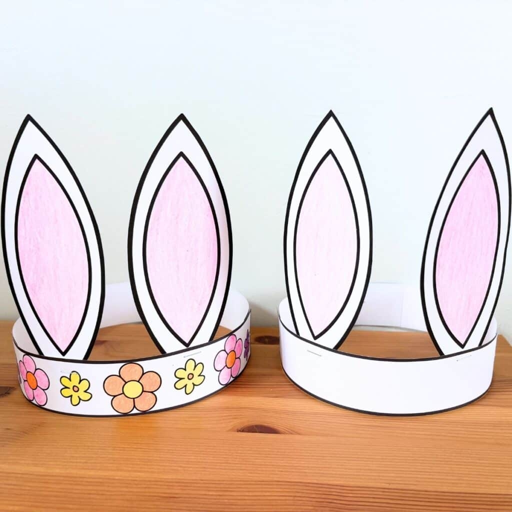 Free Printable Easter Bunny Ears Headband For Kids Simply Full 