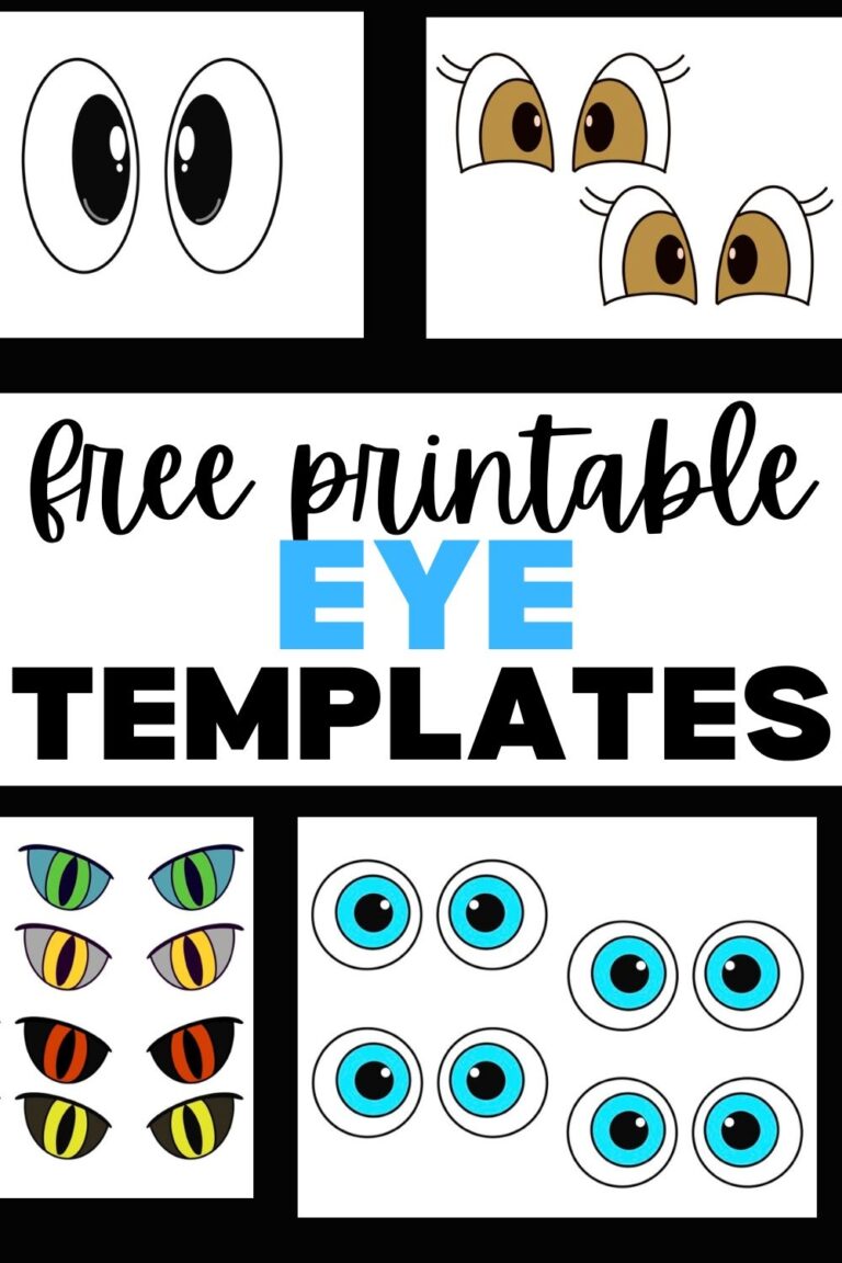 Free Printable Eye Template For Crafts 
