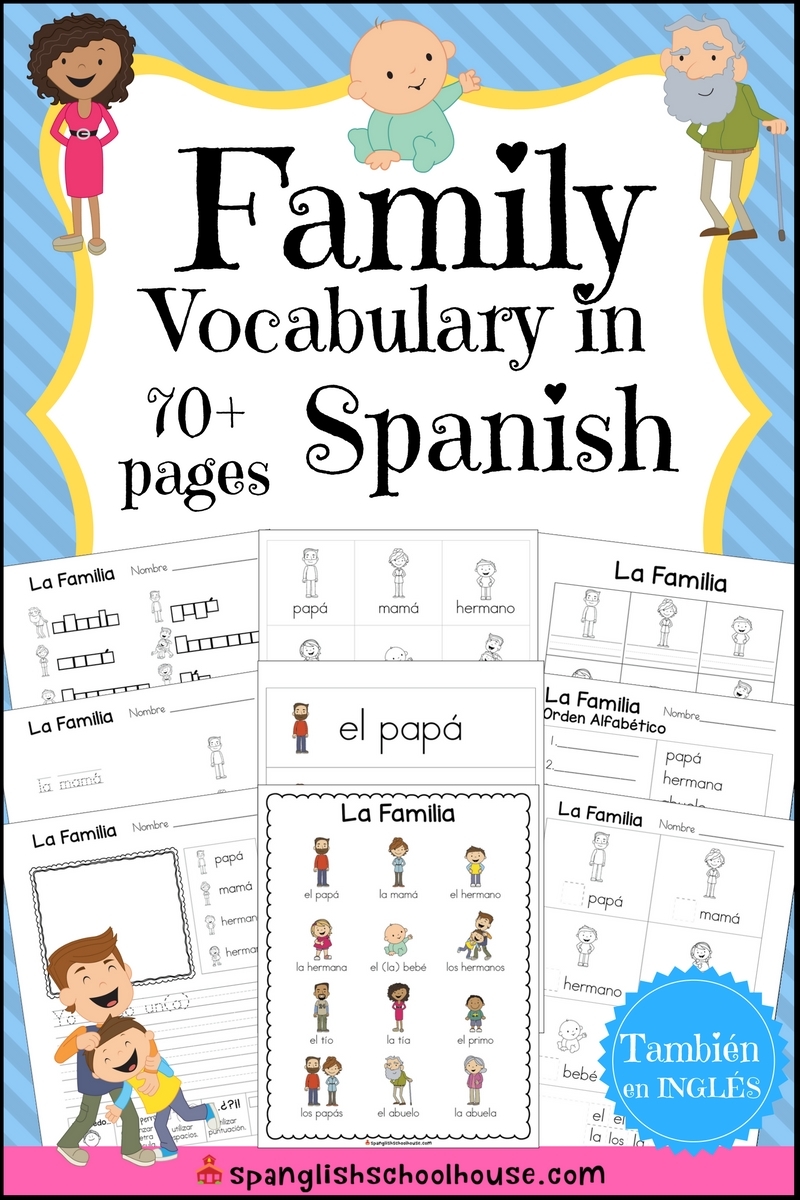 Free Printable Family Tree In Spanish Spanglish Schoolhouse