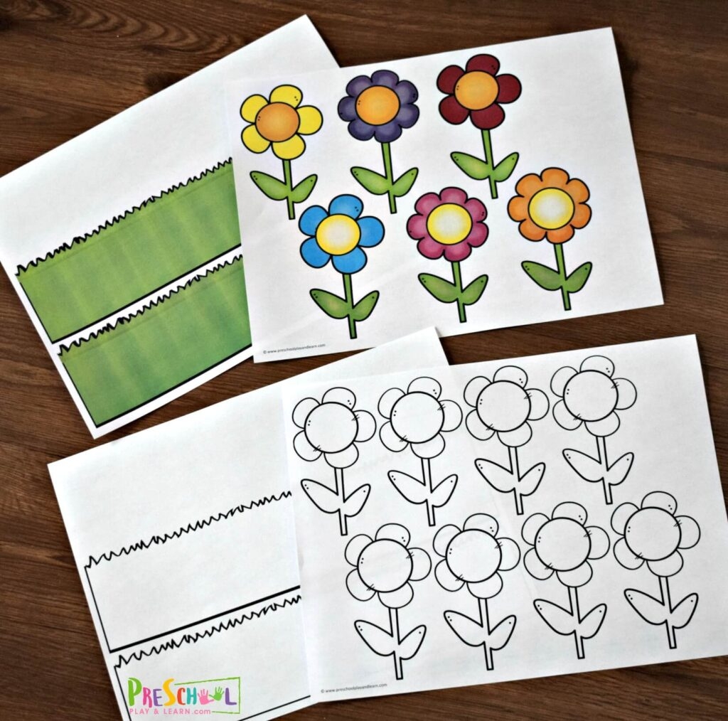  FREE Printable Flower Name Craft For Preschoolers This Spring