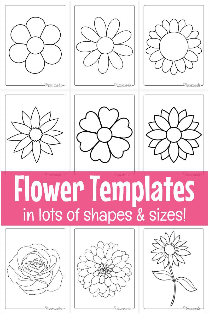 Printable Flower Craft Preschool