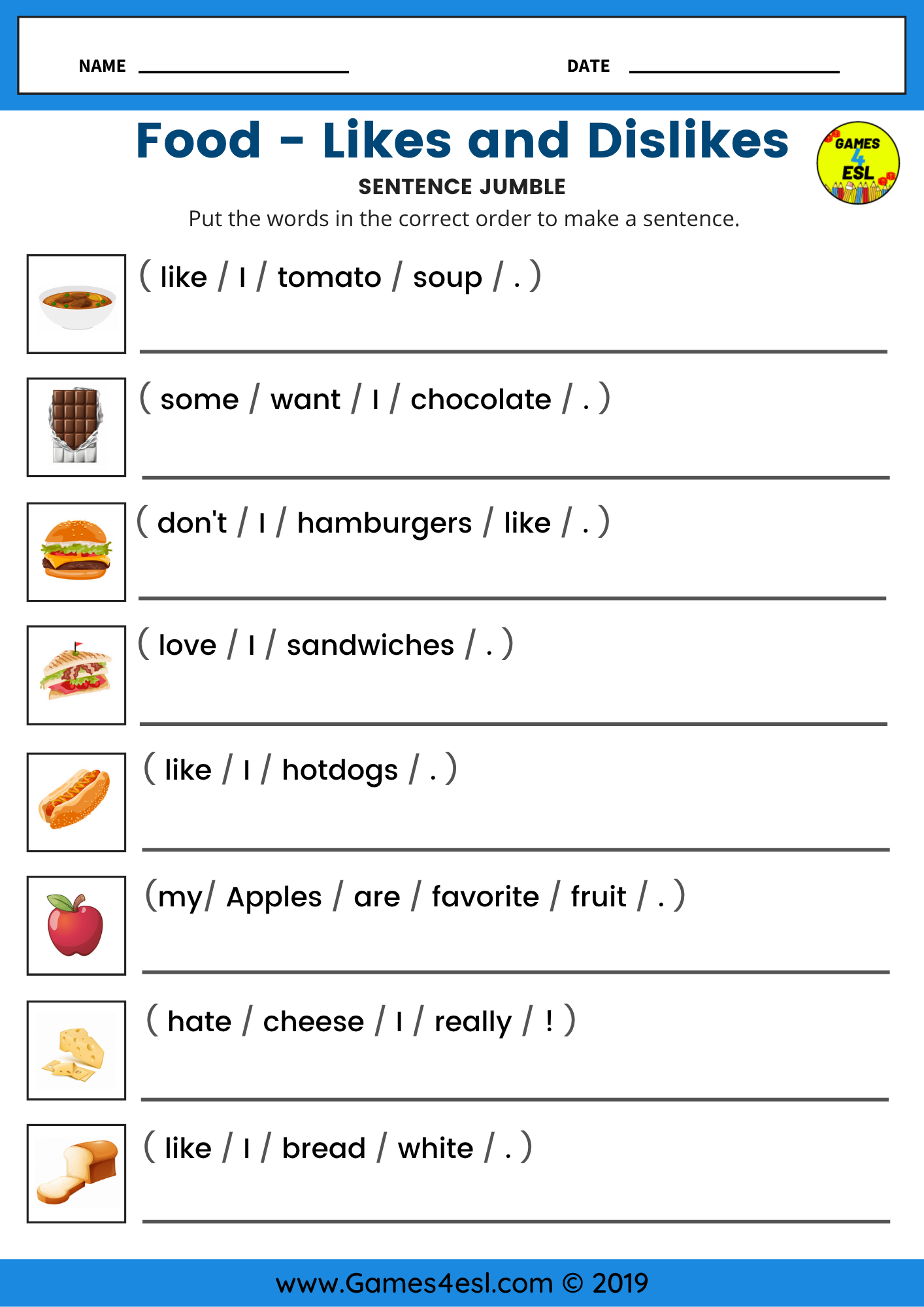 Food Worksheets Printable Food Worksheets Printable