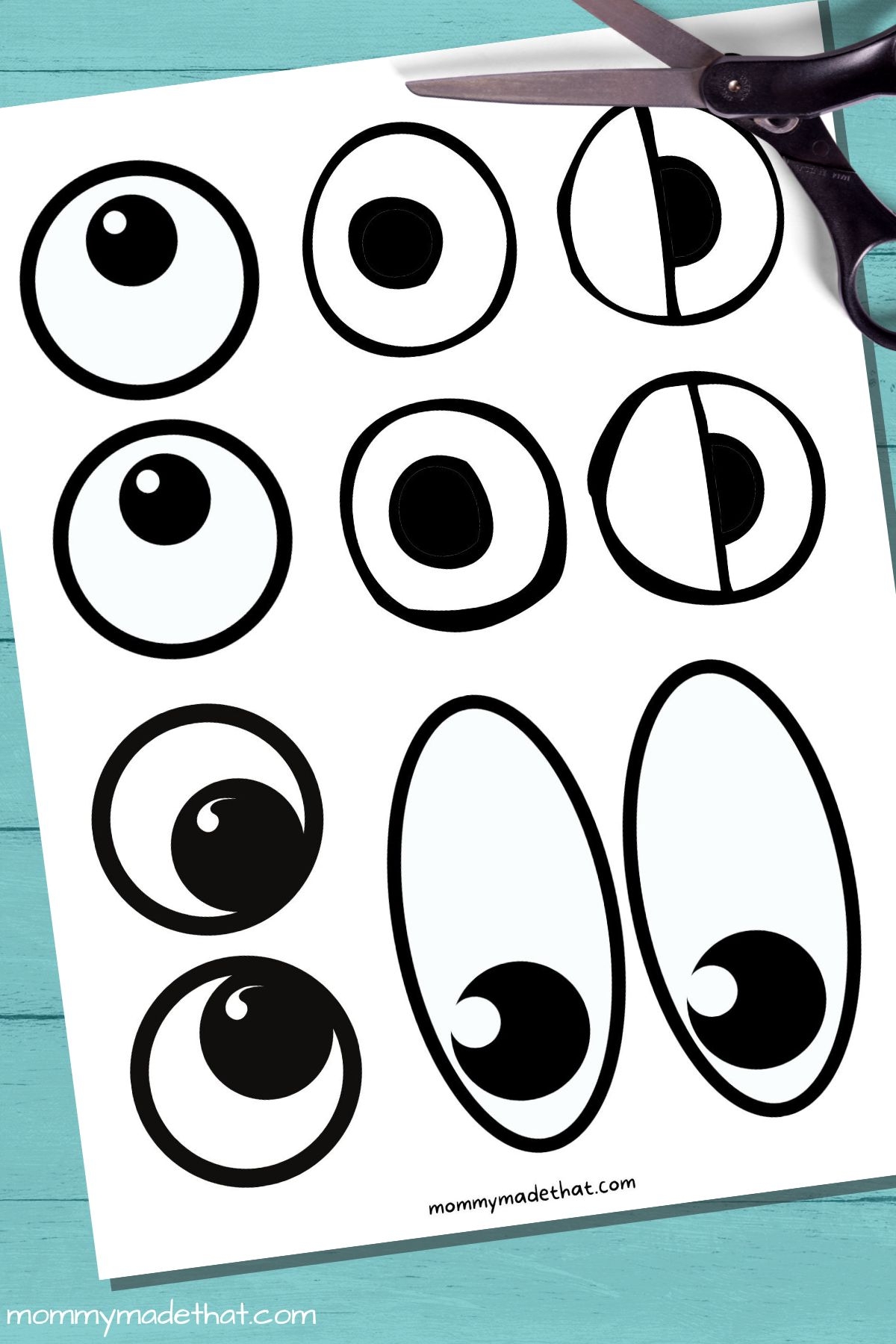 Free Printable Googly Eyes Tons Of Sizes Worksheets Library