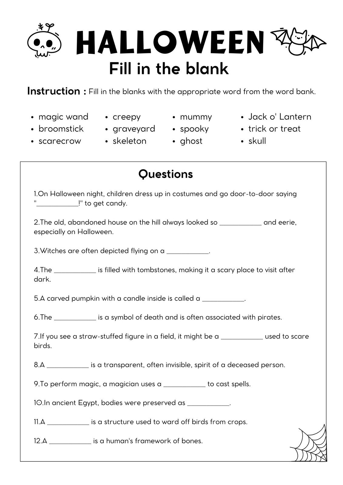 Free Printable Halloween Worksheets 3rd Grade Free Printable Halloween Worksheets 3rd Grade