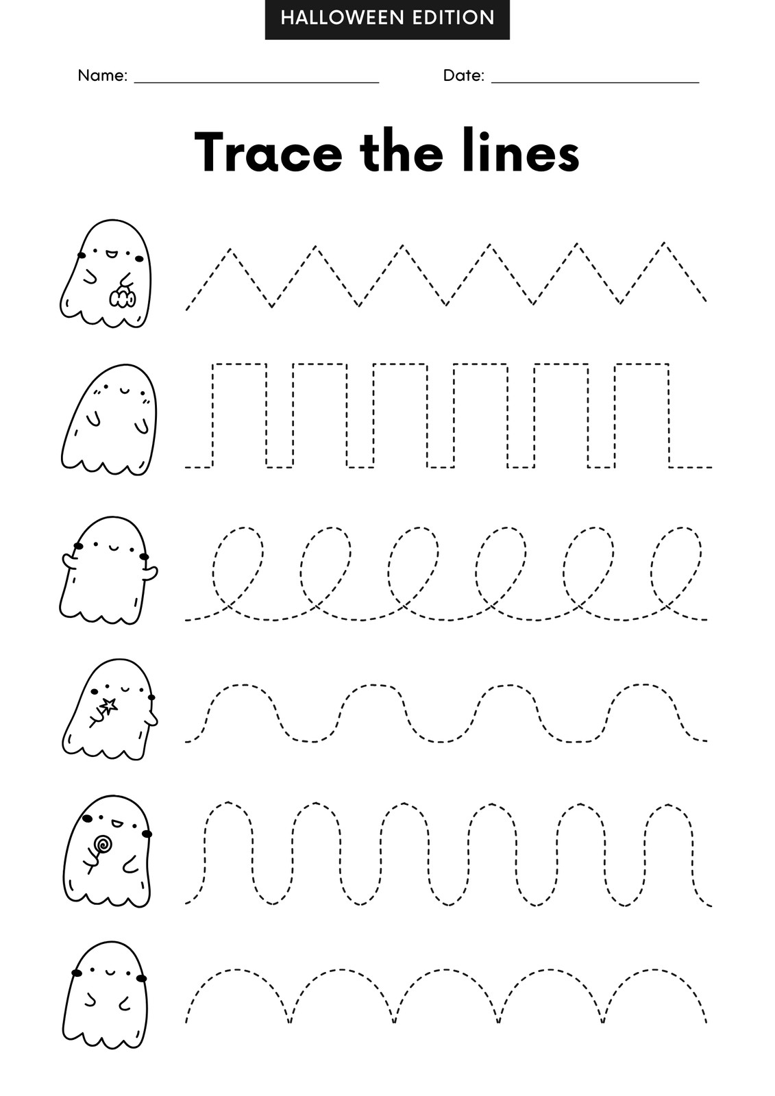 Free Printable Halloween Worksheet Templates To Edit Canva