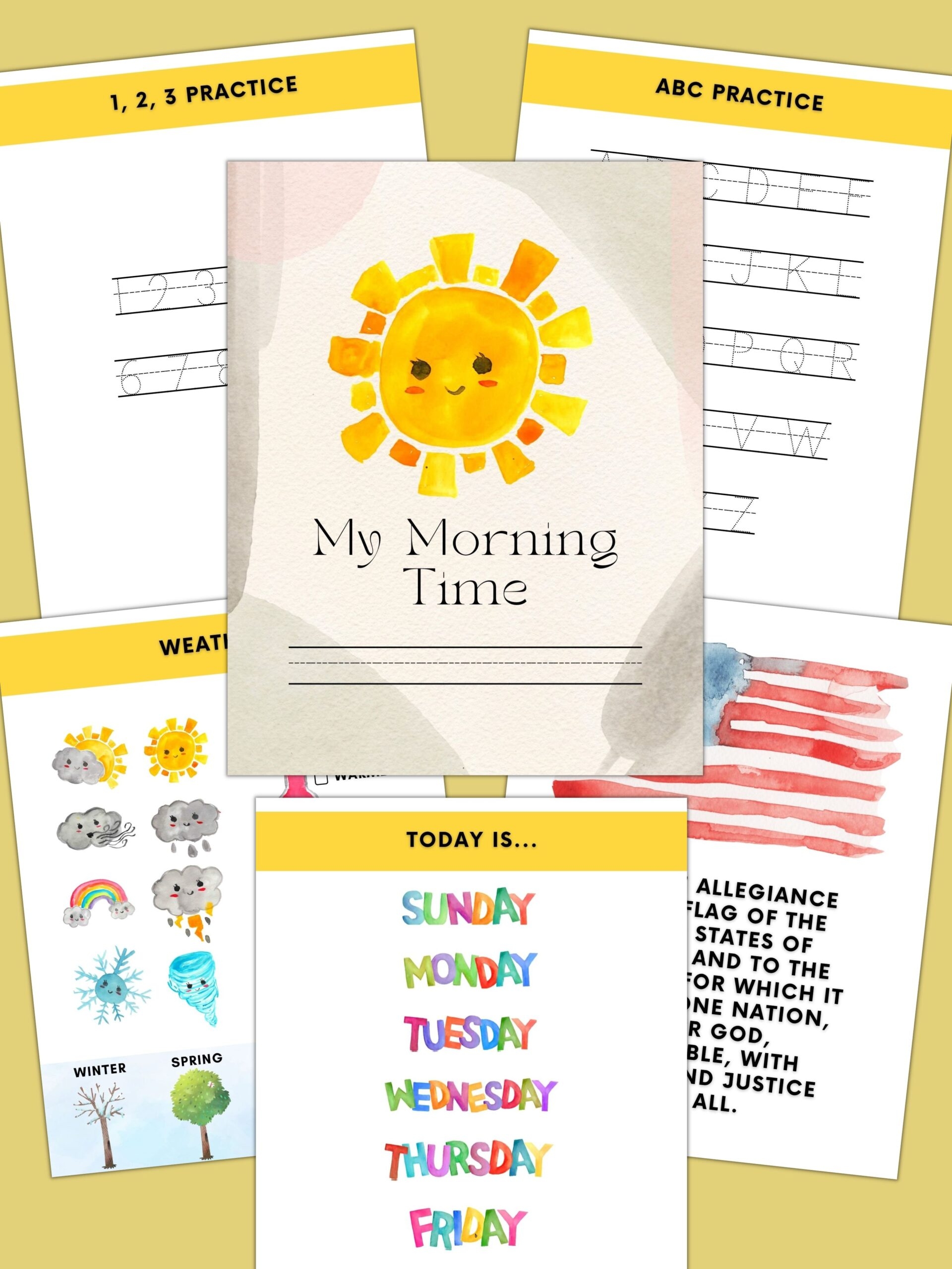 Free Printable Homeschool Morning Menu Customizable Healing Home Free Printable Homeschool Morning Menu Customizable Healing Home