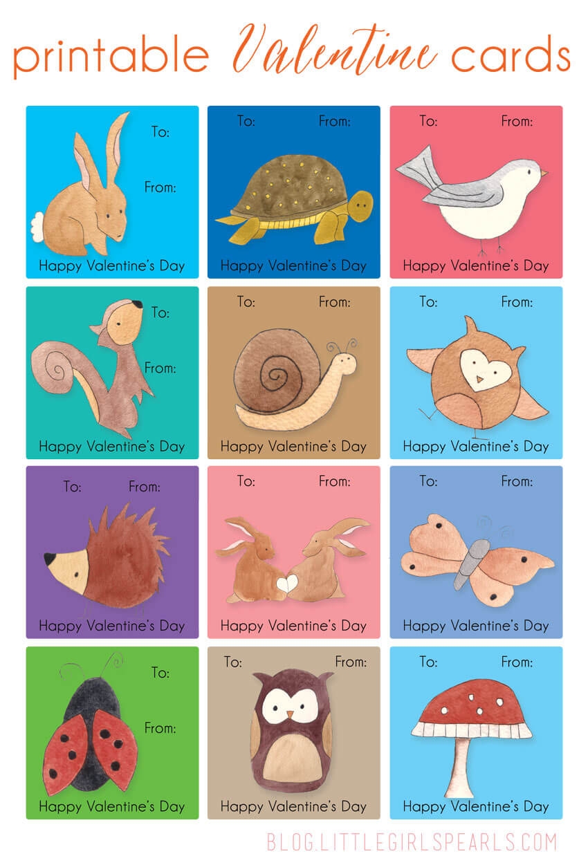 Free Printable Kids Valentine Cards Little Girl s Pearls Free Printable Kids Valentine Cards Little Girl s Pearls