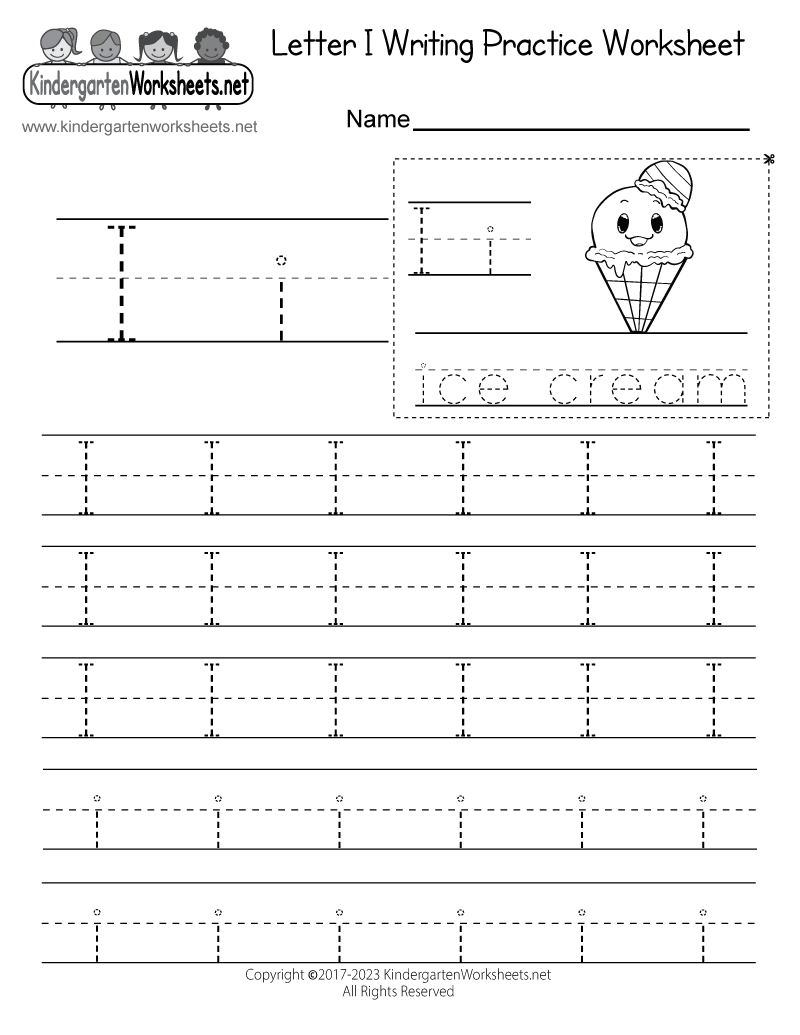 Free Printable Letter I Worksheets Free Printable Letter I Worksheets