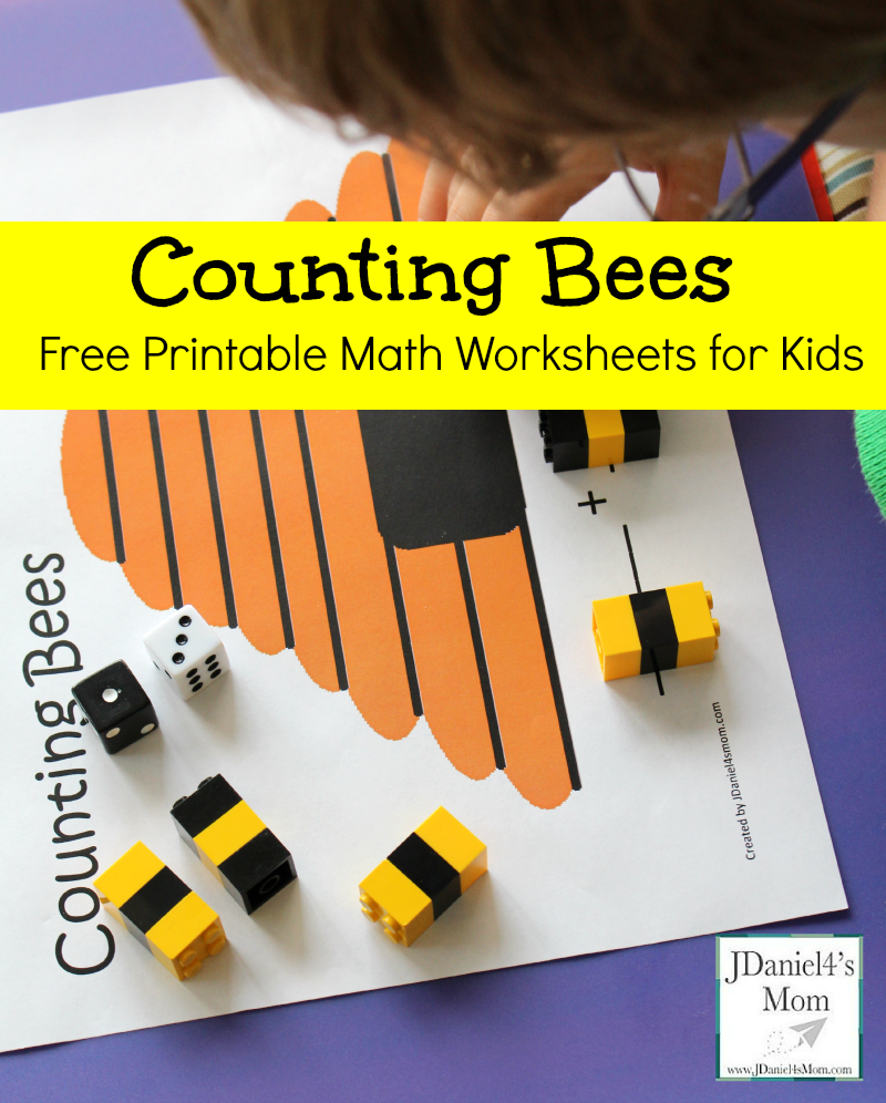 Free Printable Math Worksheets For Kids Counting Bees Free Printable Math Worksheets For Kids Counting Bees
