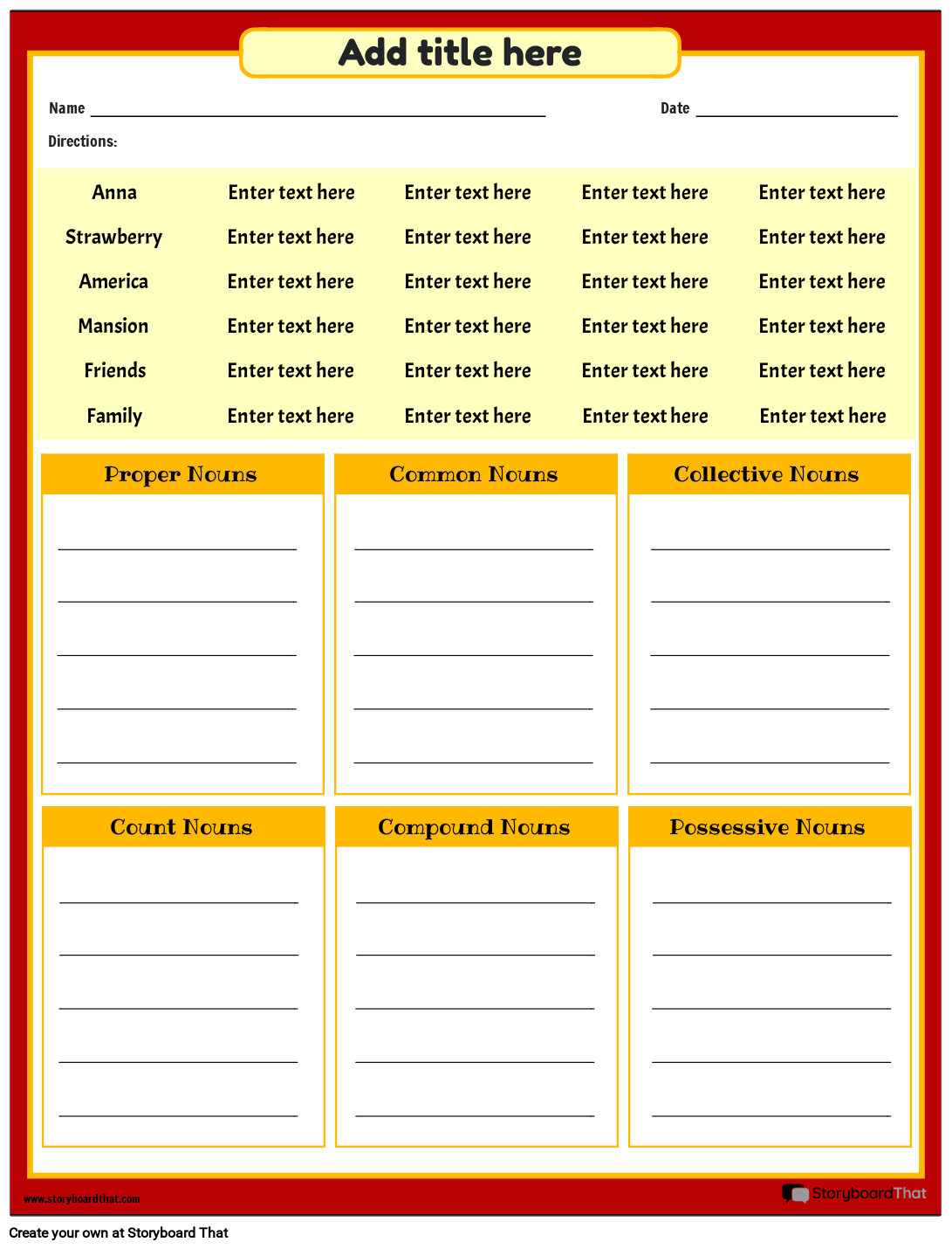 Free Printable Nouns Worksheets Free Printable Nouns Worksheets