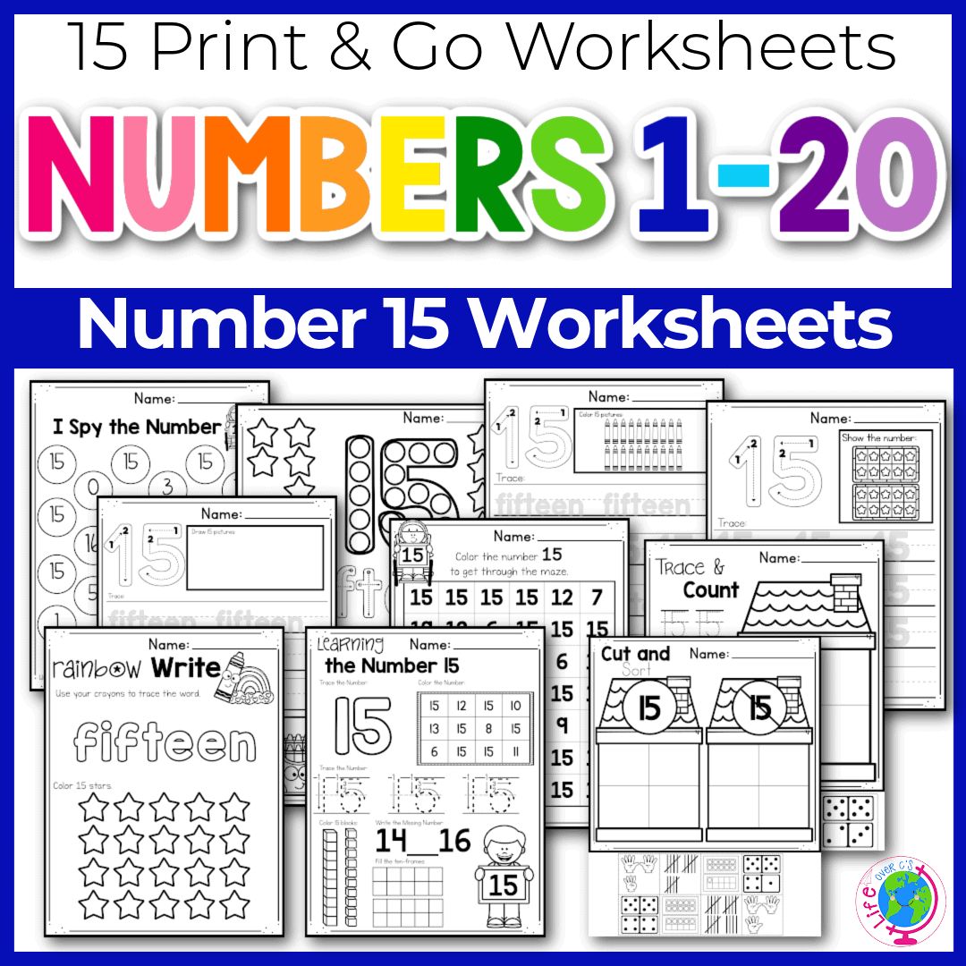 Free Printable Number 15 Worksheets Free Printable Number 15 Worksheets