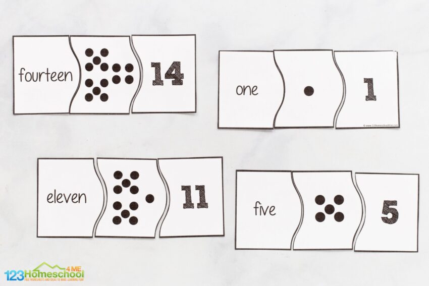 Free Printable Number Puzzles For Kindergarten