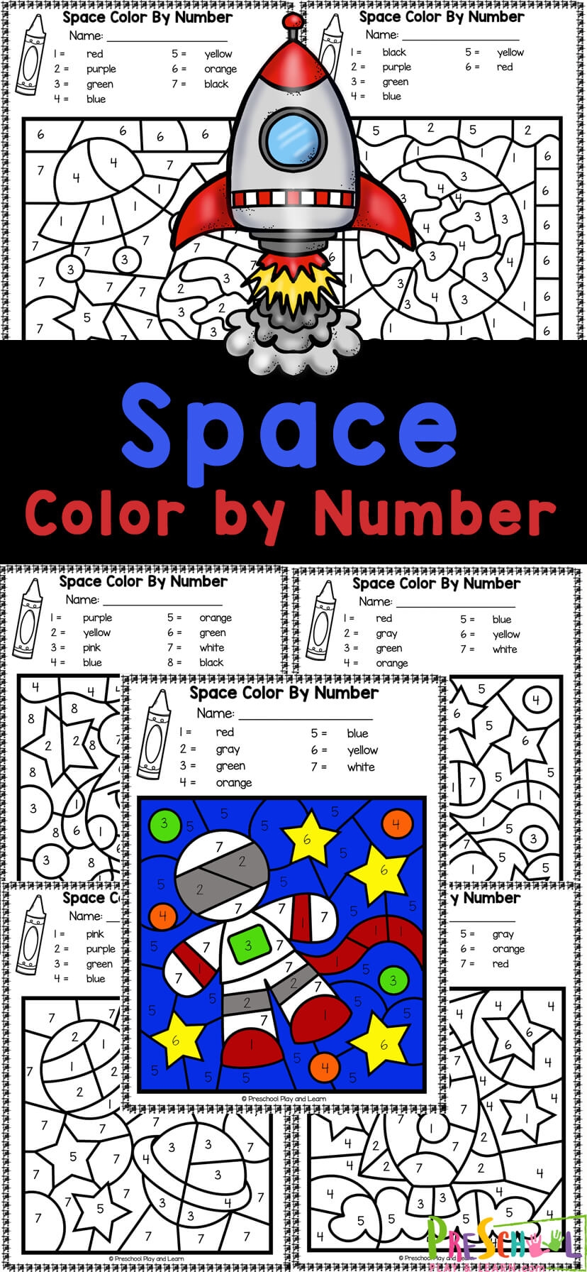 Color By Numbers Preschool Printable Color By Numbers Preschool Printable