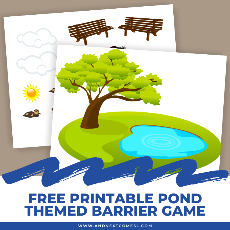 Free Printable Pond Barrier Game For Speech Therapy And Next Comes L Hyperlexia Resources Free Printable Pond Barrier Game For Speech Therapy And Next Comes L Hyperlexia Resources