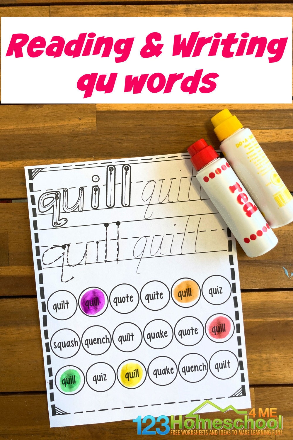 Qu Free Printable Worksheets